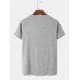 Men Solid Color High Elasticity Crew Neck Casual Short Sleeve Soft T  Shirts