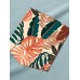 Men Tropical Leaf Chest Pocket Print Casual Short Sleeve T  Shirts