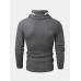 Mens Turtleneck Cable Warm Long Sleeve Knitted Sweaters